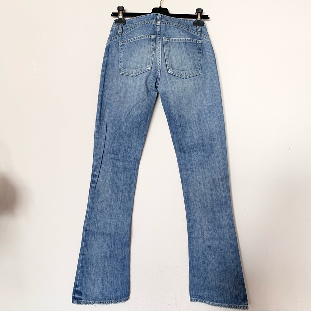 Dondup Italy curve distressed boot cut jeans